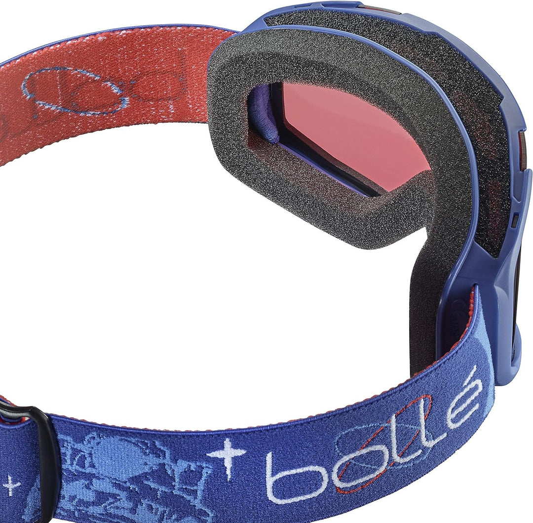 bollé - ROCKET Blue Aerospcae Matte - Rosy Bronze Kat 3, Skibrille, Medium, Unisex Kinder