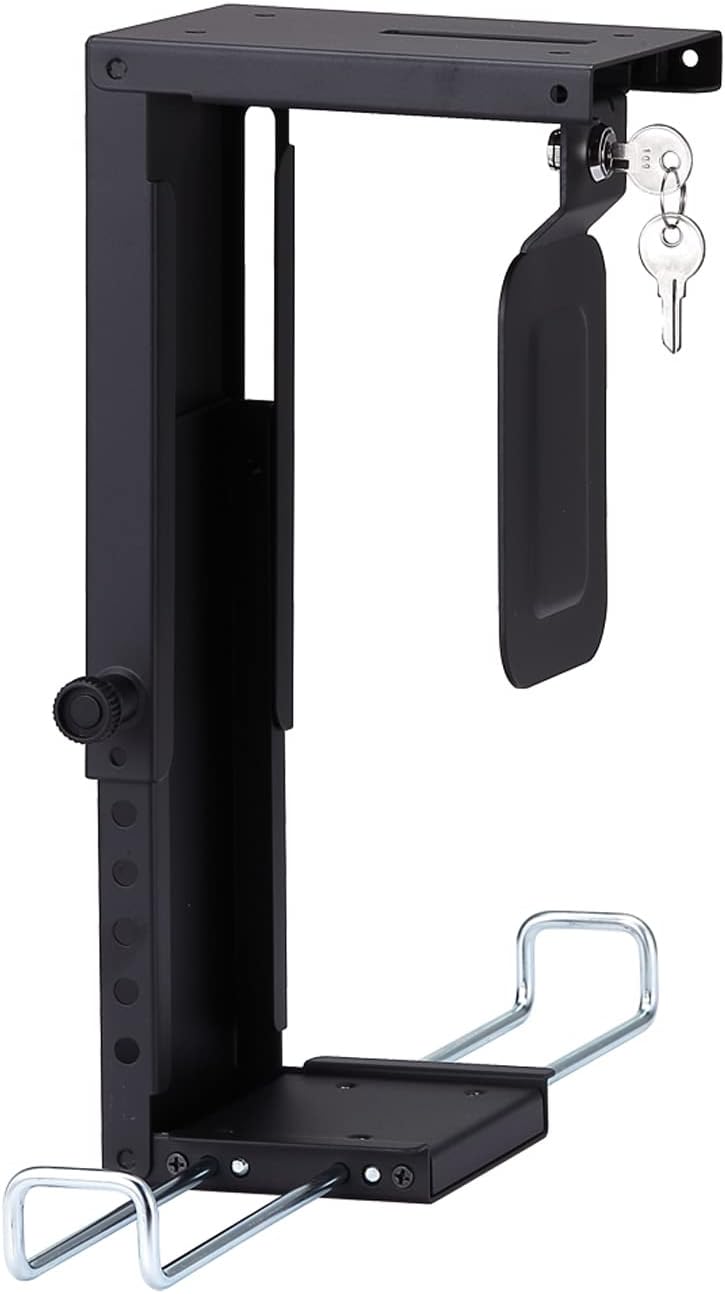 ROLINE Mini-PC-Halter, abschliessbar, schwarz, schwarz