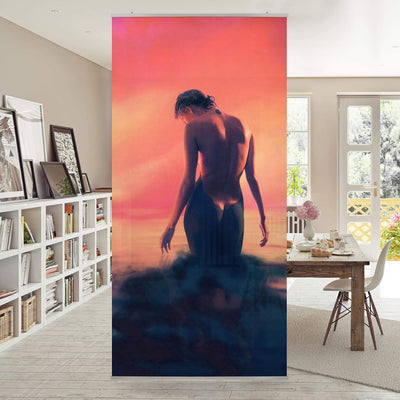 Bilderwelten Raumteiler Nymphe 250x120cm inkl. transparenter Halterung 250x120cm incl. transparent h