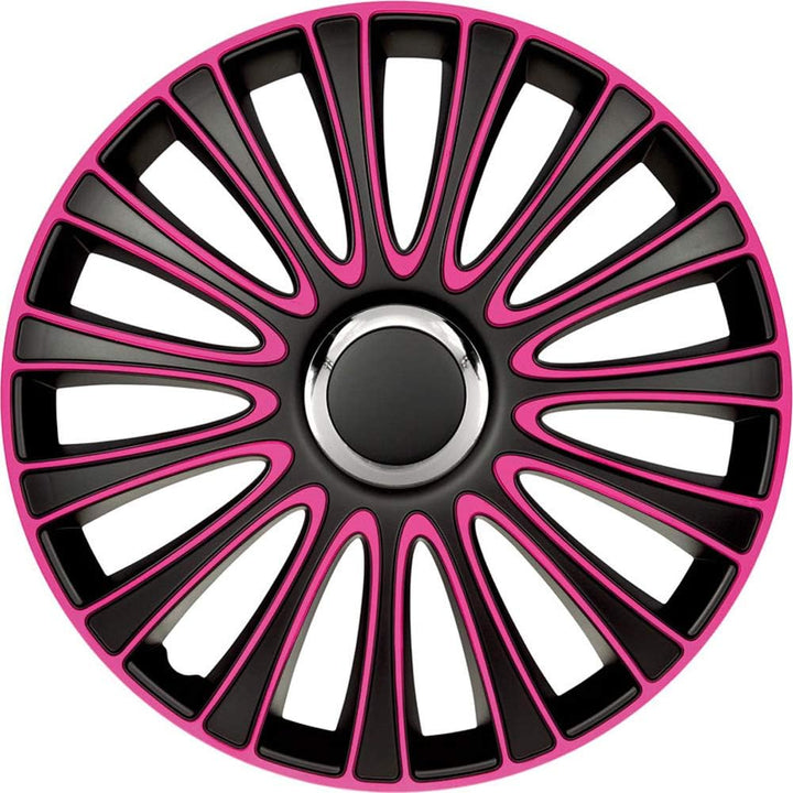 AUTO-STYLE Satz Radzierblenden LeMans 16-Zoll Schwarz/Pink LeMans Schwarz/Pink 16-Zoll, LeMans Schwa