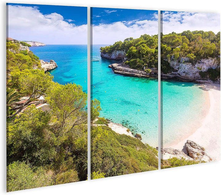 islandburner Bild auf Leinwand Mallorca Cala Llombards Santanyi Strand In Mallorca Balearen Spanien