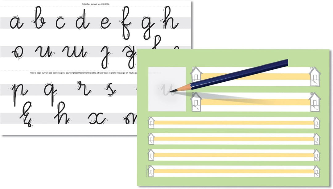 Oxford Schreiblernheft, A4 quer, Lineatur SL, 16 Blatt, 10 Stück Lineatur SL + farbiges Mittelband S