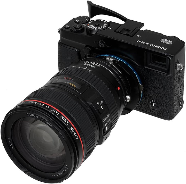 Fotodiox Pro Shift Lens Mount Adapter Compatible with Canon EOS EF and EF-S Lenses on Fujifilm X-Mou