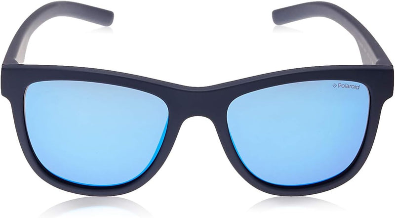 Polaroid Unisex-Kinder PLD 8018/S JY CIW 47 Sonnenbrille, Blau (Rubber Bluette/Grey)