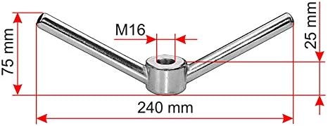 Knebelmuttern M16 | M20 | M24 | A4 Edelstahl ähnlich DIN 80701, M16