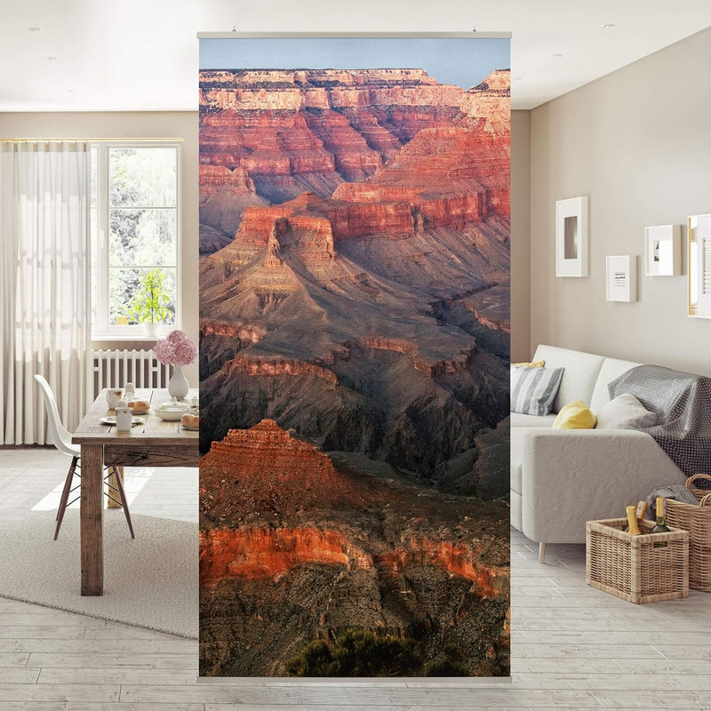 Bilderwelten Raumteiler Grand Canyon nach dem Sonnenuntergang 250x120cm mit transp. Halterung inkl.