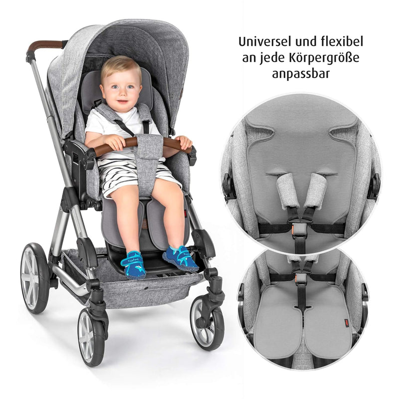 Reer 86131 TravelKid Breeze atmungsaktive Sitzauflage für Kinderwagen, Buggy, Autositz, Fahrradsitz