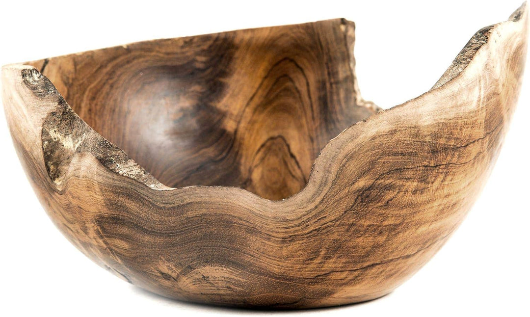Windalf Kleine Triskele Holzschale Ayleen Ø 15 cm Handarbeit aus Wurzelholz