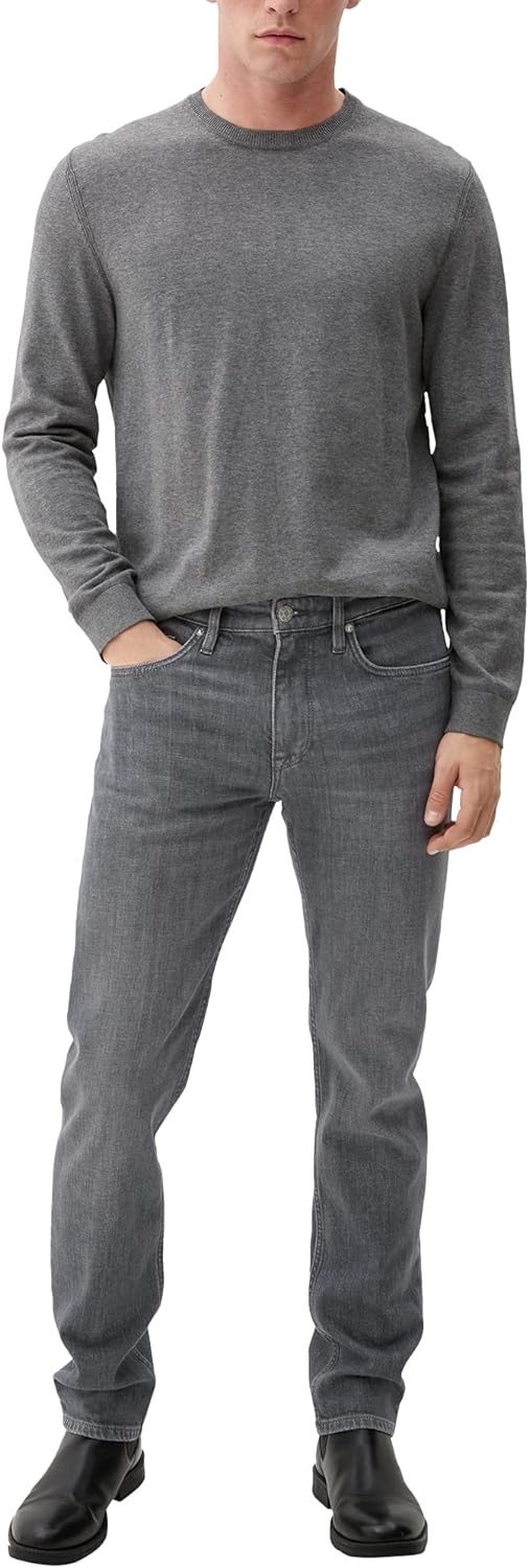 s.Oliver Herren Jeans Hose lang, Fit: Modern Regular 29W / 30L Grey/Black, 29W / 30L Grey/Black