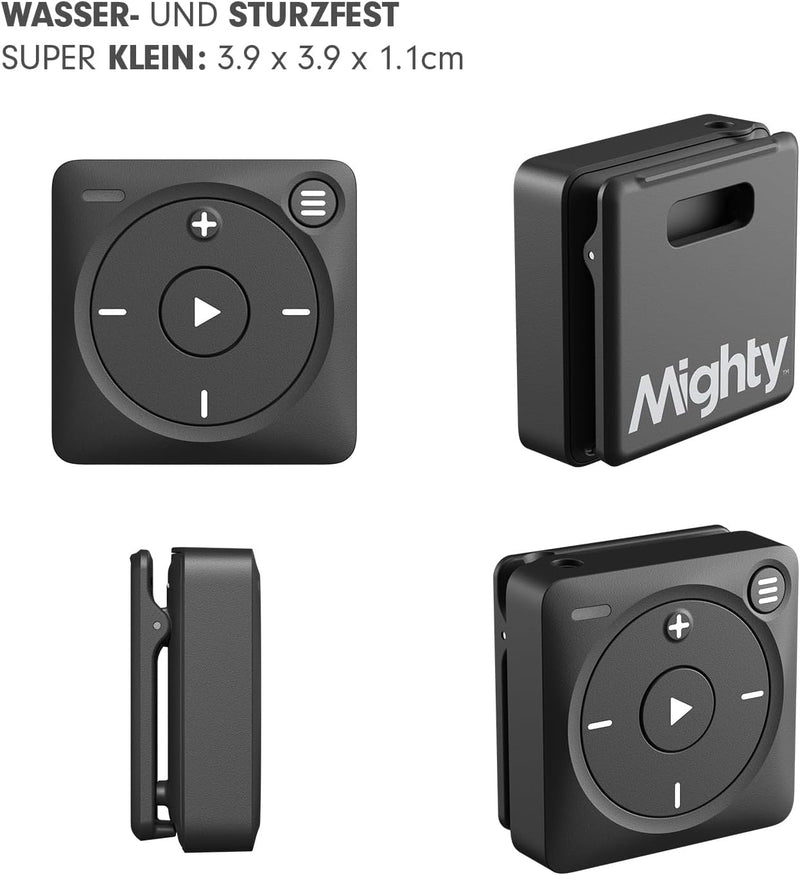 Mighty 3 Spotify Music-Player - Kompatibel mit Bluetooth & kabelgebundenen Kopfhörern - Speicher für