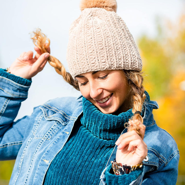 Gründl Funny uni Strick- & Häkelgarn (samtartiges Chenille-Garn aus 100 % Polyester, 10 x 100 g / 12