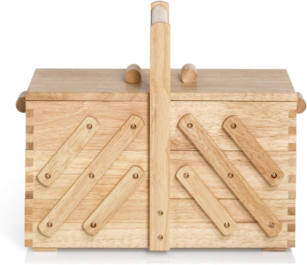 Prym 612546 Nähkasten aus hellem Holz, M