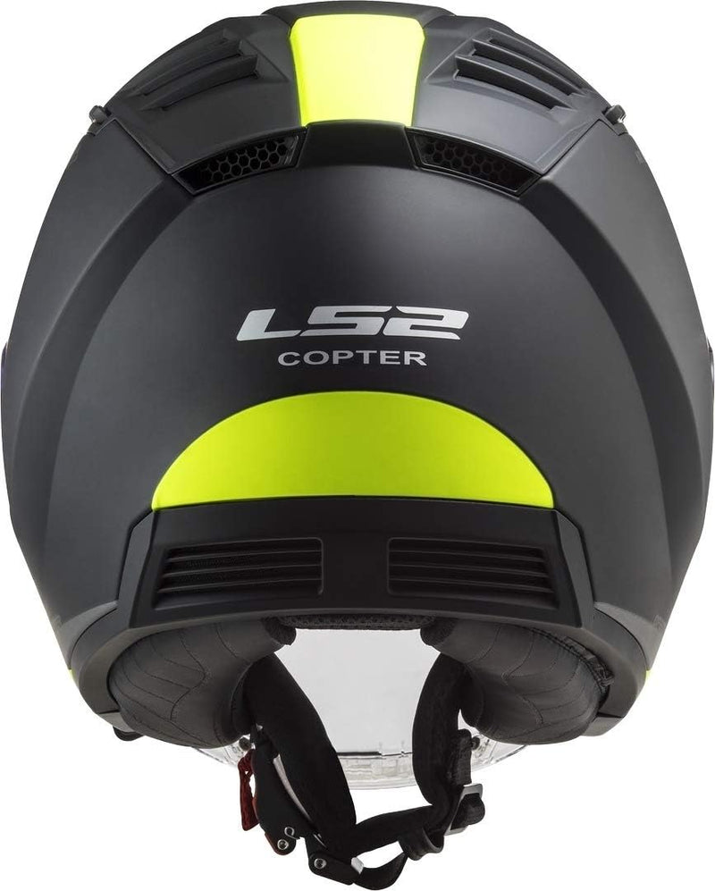 LS2, motohelm Jet Copter Urbane schwarzmat gelb, XL XL schwarzmatt gelb, XL schwarzmatt gelb