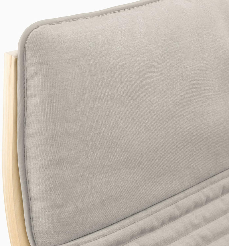 Ikea POÄNG Kindersessel, Birkenfurnier/Knisa hellbeige