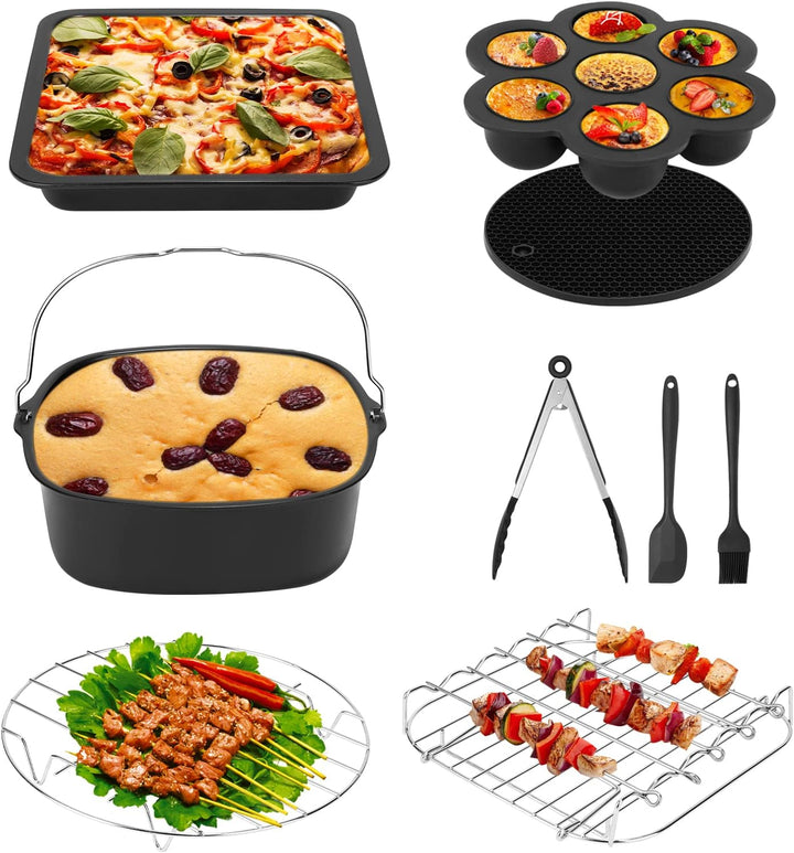 Heissluftfritteuse Zubehör 9Pcs, Airfryer Heissluftfritteuse Zubehör Passt nur für COSORI 5,5L, mit