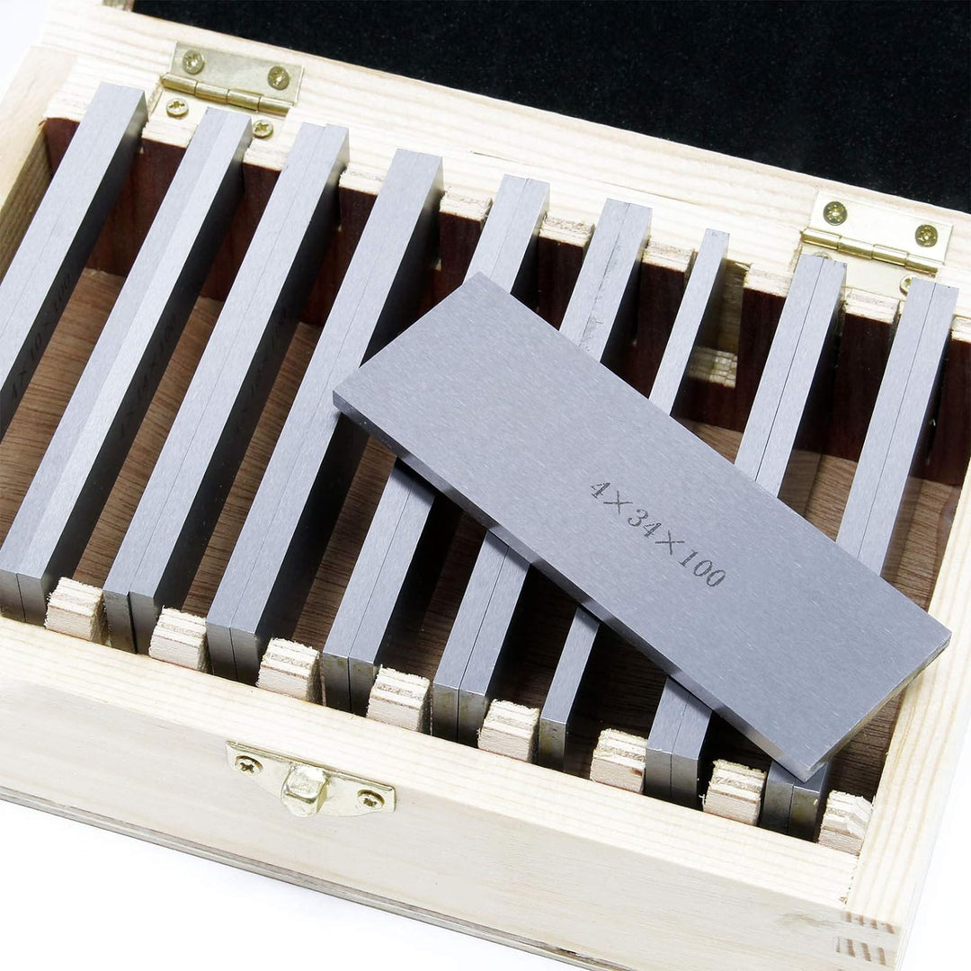 Parallelunterlagen Set 18-teilig 100mm 9 Paar Schraubstockunterlage Fräsunterlage