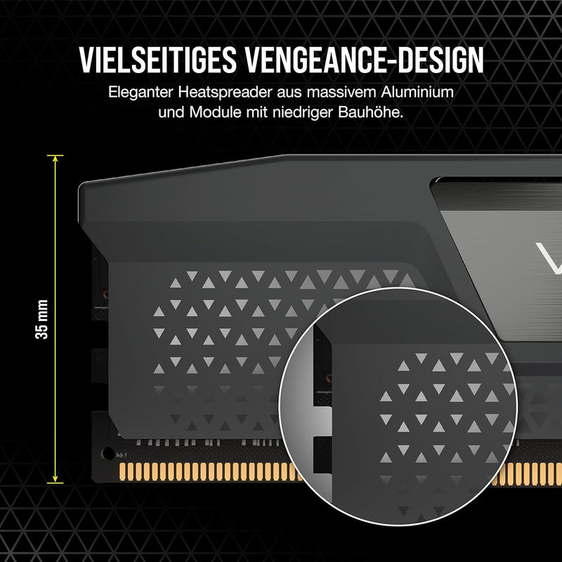 Corsair VENGEANCE DDR5 RAM 64GB (2x32GB) 5200MHz CL40 AMD EXPO iCUE Kompatibel Computer Speicher - G