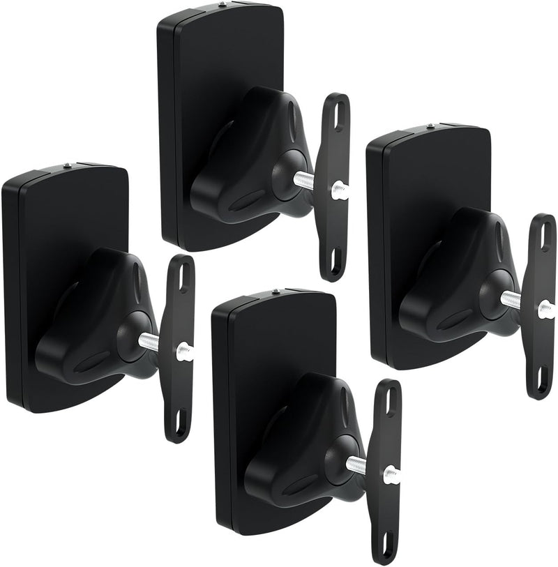 deleyCON 4X Universal Lautsprecher Wandhalterung Set Halterung Boxen Halter Schwenkbar + Neigbar bis