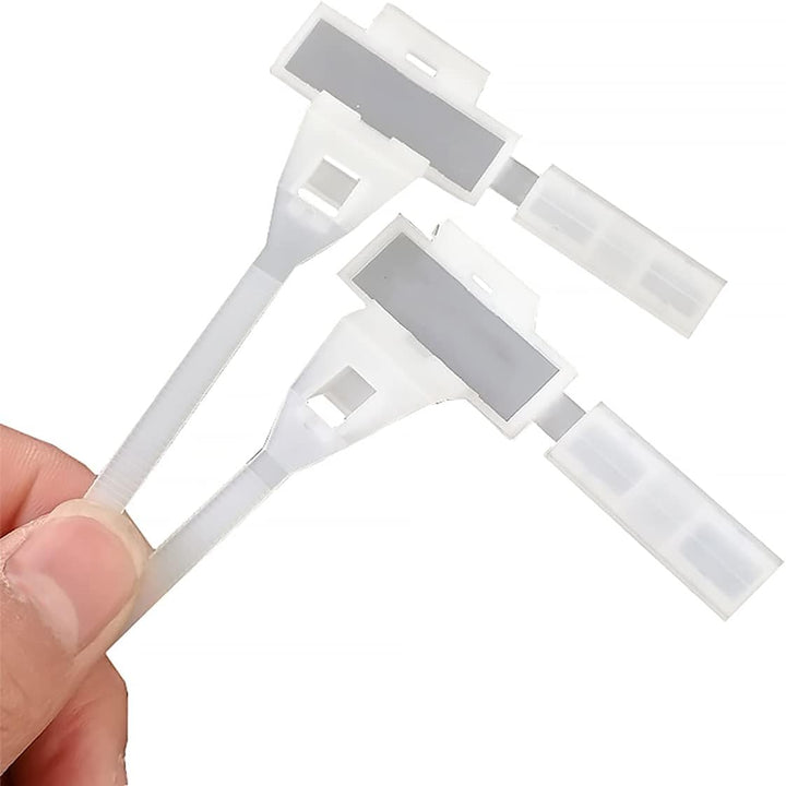 100 Stück Nylon-Kabelbinder, selbstschliessende Kabelschilder zum Beschreiben von Ethernet-Etiketten