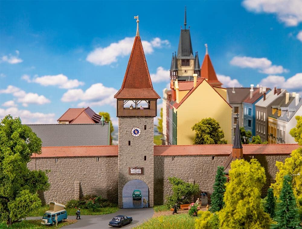 Faller 232171 Altstadtturm mit Mauer, One Size