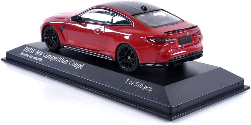 Minichamps 410020121 1:43 BMW M4-2020 - Rot Sammlerstück Miniaturauto, rot