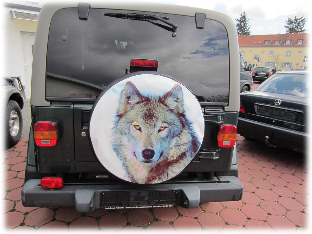 AB3-00211 WOLF 2 Reserveradabdeckung 72x28 cm Reserveradhülle Ersatzradabdeckung Reifencover Radhüll