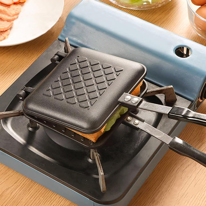 Sandwichmaker Camping Gerösteter Sandwichhersteller Nicht Stick Camping Toaster Schnellheiztoastie H