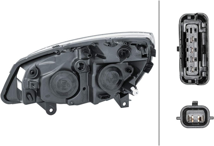 HELLA 1EG 008 862-181 Halogen-Hauptscheinwerfer - rechts - für u.a. Renault Scénic II (Jm0/1_) Recht