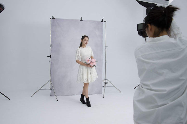 Kate 2,5x2,5m Fotografie Hintergründe Graue Foto Hintergründe Mikrofaser Textur Porträt Hintergrund