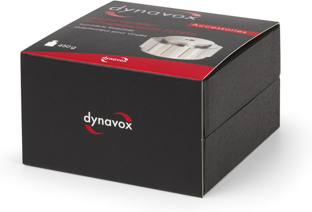 Dynavox Plattenspieler-Stabilizer PST450, hochwertiges Schallplattengewicht aus Edelstahl, anpassbar