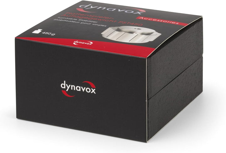 Dynavox Plattenspieler-Stabilizer PST450, hochwertiges Schallplattengewicht aus Edelstahl, anpassbar