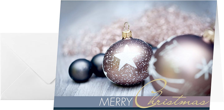 SIGEL DS024 Weihnachtskarten Set mit Umschlag | A6 | 25 Stück "Exquisite" | ideal zum Bedrucken, Exq