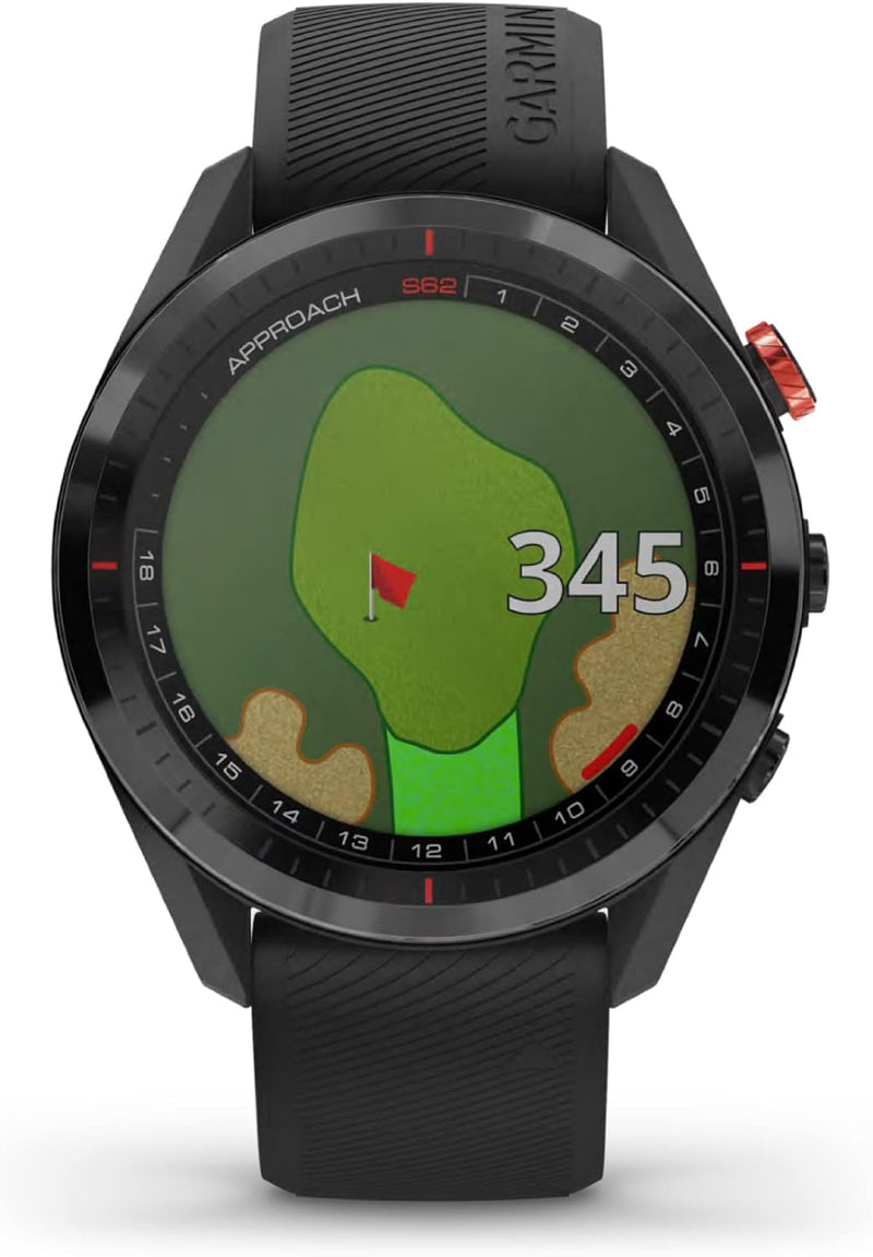 Garmin Approach S62 Smartwatch Golf, 010-02200-00, schwarz (200) Schwarz Nur ansehen, Schwarz Nur an