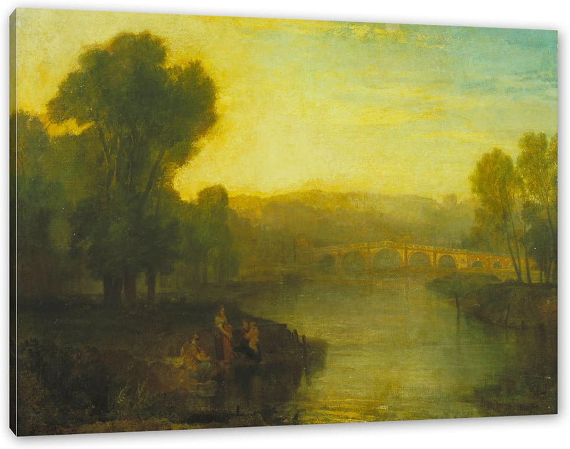 Generisch William Turner - View of Richmond Hill and Bridge als Leinwandbild / Grösse: 100x70 cm / W