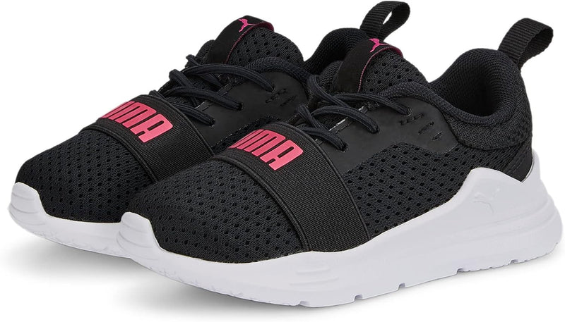 PUMA Unisex Baby Wired Run Ac Inf Sneaker 20 EU Puma Black Sunset Pink, 20 EU Puma Black Sunset Pink