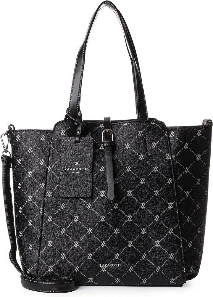 Lazarotti Palermo Shopper Tasche 2in1 Damen | Handtasche mit zweiter herausnehmbarer Umhängetasche |