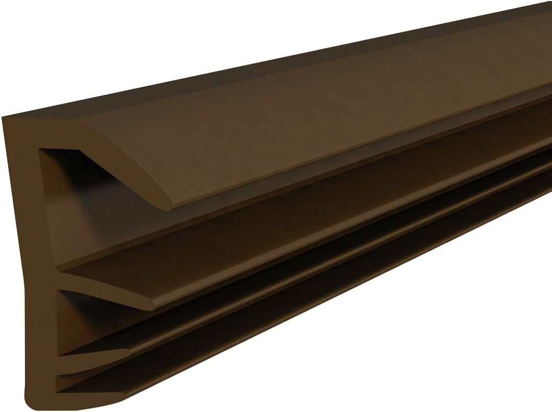 DQ-PP Flügelfalzdichtung | Braun | 40 Meter | TPE Gummi | SFD-14 | Fensterdichtung Türdichtung Falzd