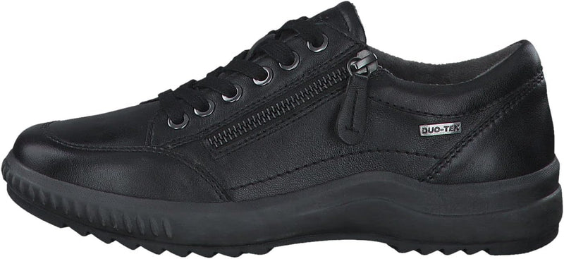 Tamaris Damen Tamaris Comfort Sneaker 37 EU Weit Black Nappa, 37 EU Weit Black Nappa