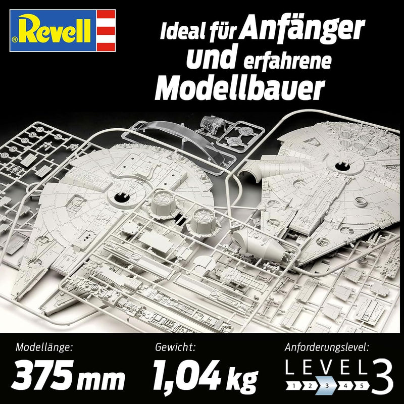 Revell 6718 Star Wars Han Solo 06718 Millenium Falcon Science Fiction Bausatz, 1:72 Scale