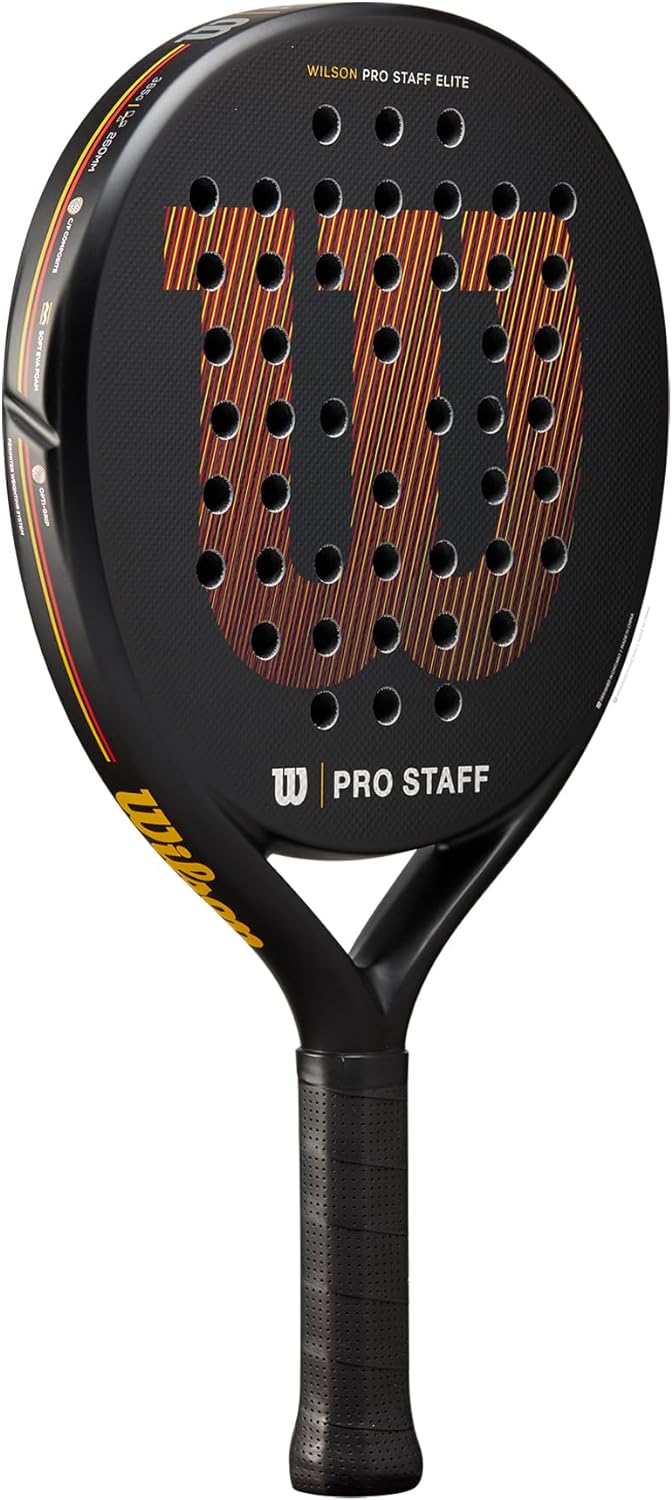 Wilson Padel-Schläger Pro Staff Elite v2, Carbon-Glasfaser-Komposit/Eva, 365 g, Kopfgrösse 484 cm²,