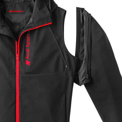 Audi Sport Zipoff Jacke (M) M Schwarz, M Schwarz