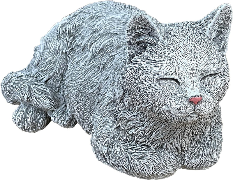 Stone and Style Steinfigur Katze Kater Timmy frostfest Gartenfigur Steinguss