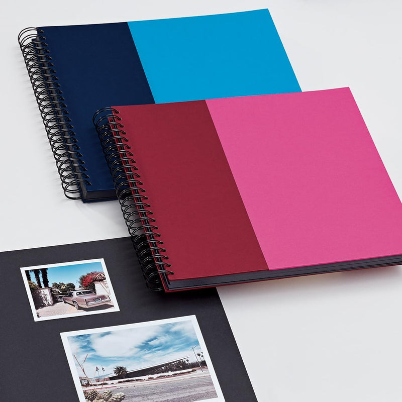 Semikolon 364853 Spiral Album Cutting Edge – 37,5x30,1 cm – Fotoalbum, 90 Seiten schwarz, Fotobuch,