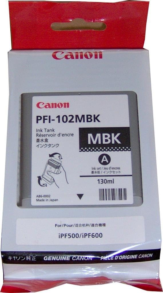 Canon 0894B001AA - PFI-102MBK - Matte Black Ink Tank - 130ml,