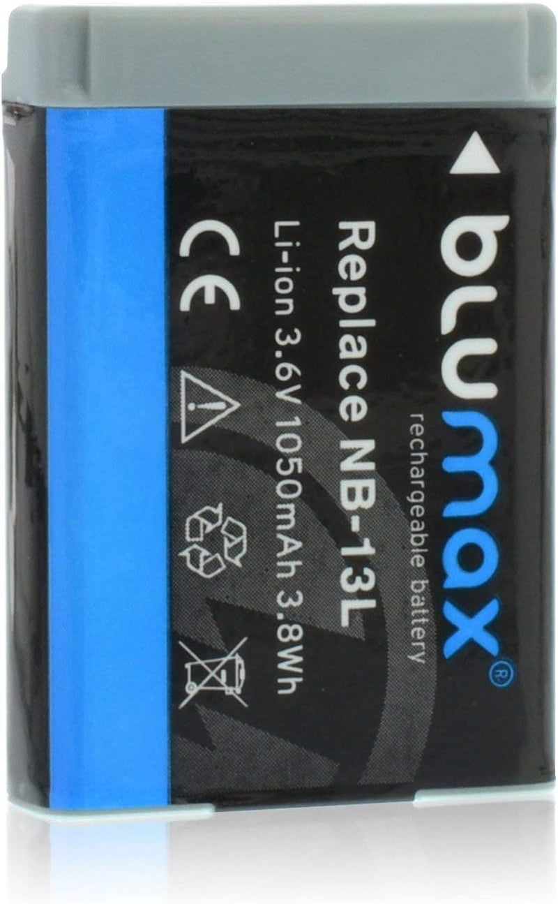 2X Akku ersetzt Canon NB-13L NB13L mit InfoCHIP! / 1050mAh 3,6V kompatibel mit Canon PowerShot SX620