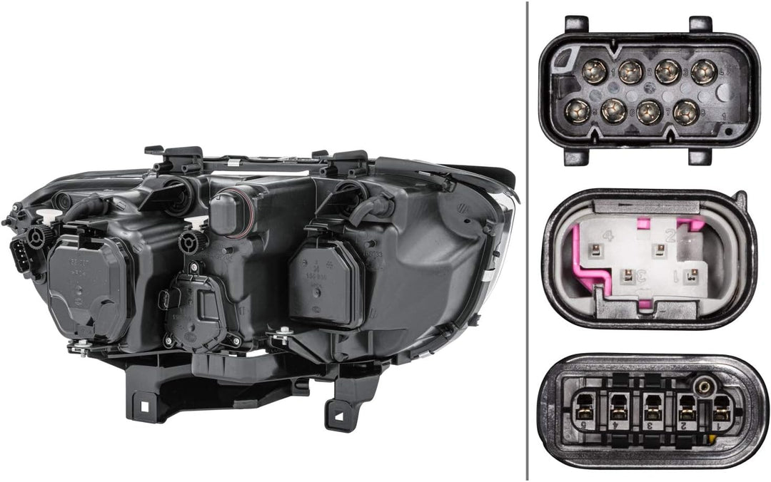HELLA 1EL 158 083-011 Bi-Xenon/Halogen-Hauptscheinwerfer - links - für u.a. BMW 7 (E65, E66, E67), L