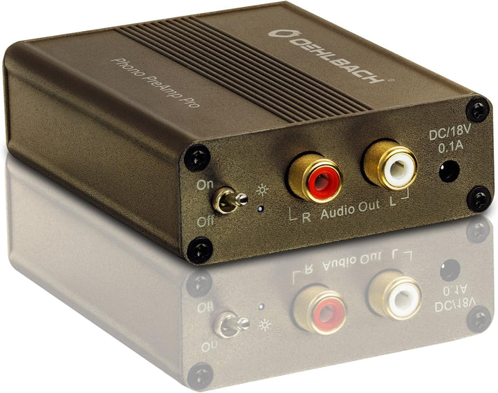 Oehlbach Phono PreAmp Pro - Phono-Vorverstärker - für Plattenspieler mit MM- oder MC-Tonabnehmer, ko
