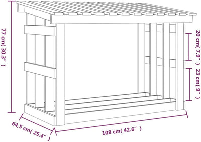 Tidyard Kaminholzregal Brennholzlager Kaminholzunterstand Kaminholz Unterstand Holzunterstand Brennh