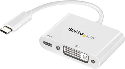 StarTech.com USB-C auf DVI Adapter mit USB Stromversorgung -USB Typ C Adapter - DVI Adapter - 1920 x