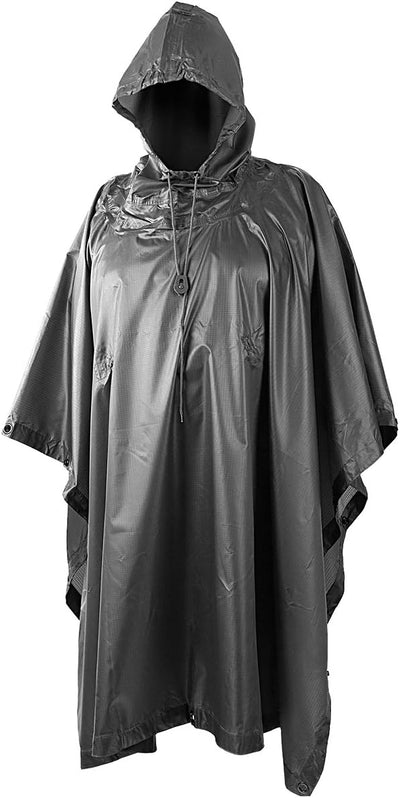 Helikon Wasserdicht Poncho Ripstop Schwarz